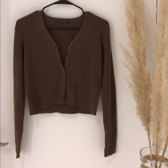 brown brandy melville cardigan